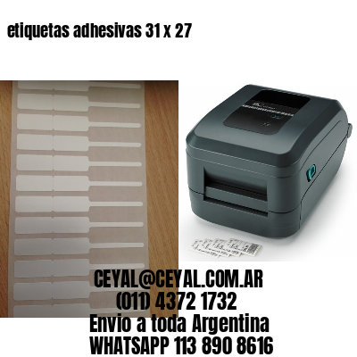 etiquetas adhesivas 31 x 27