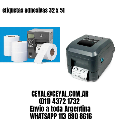 etiquetas adhesivas 32 x 51