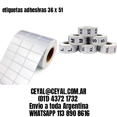 etiquetas adhesivas 36 x 51