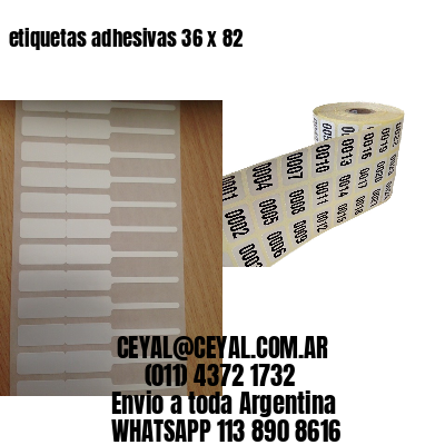 etiquetas adhesivas 36 x 82