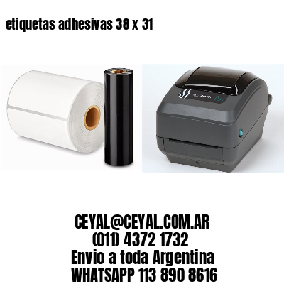 etiquetas adhesivas 38 x 31