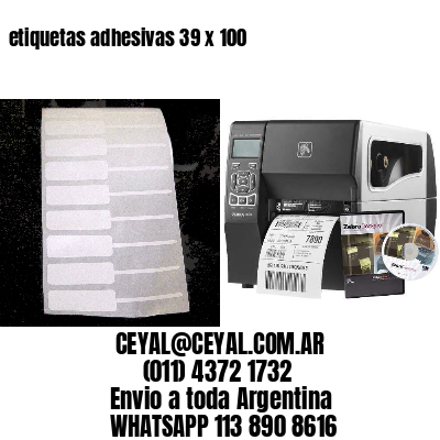 etiquetas adhesivas 39 x 100