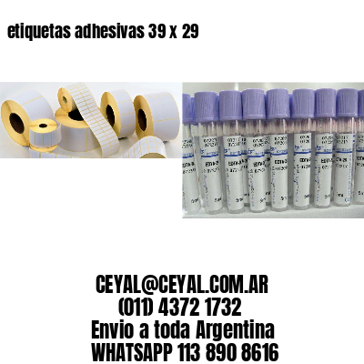 etiquetas adhesivas 39 x 29