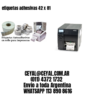 etiquetas adhesivas 42 x 81