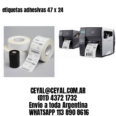 etiquetas adhesivas 47 x 24