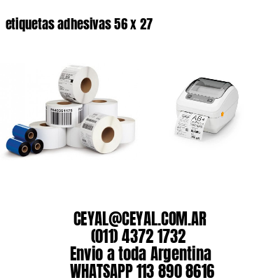 etiquetas adhesivas 56 x 27