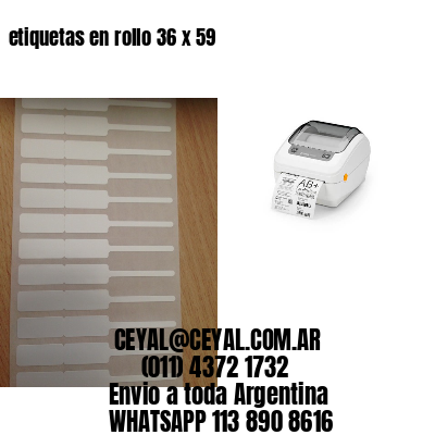 etiquetas en rollo 36 x 59