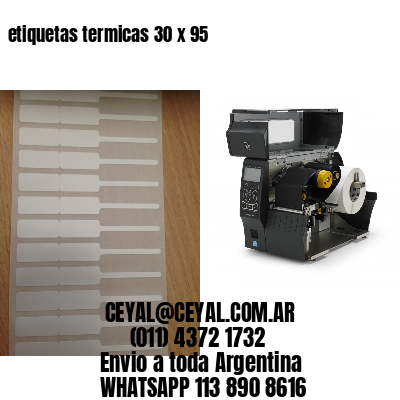 etiquetas termicas 30 x 95