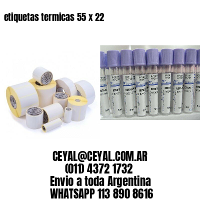 etiquetas termicas 55 x 22