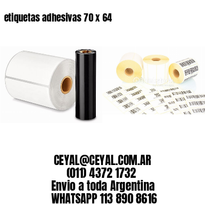 etiquetas adhesivas 70 x 64