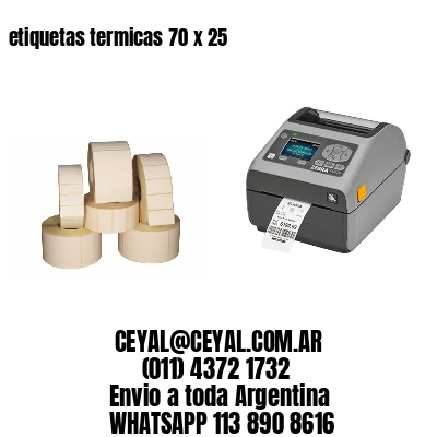 etiquetas termicas 70 x 25