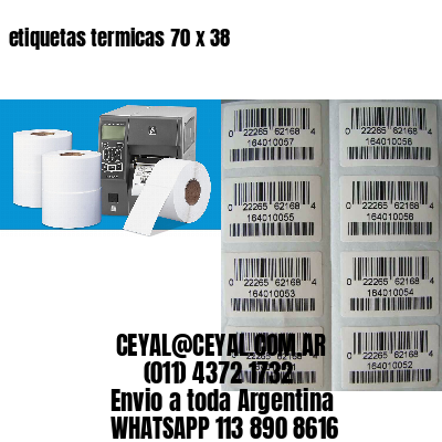 etiquetas termicas 70 x 38