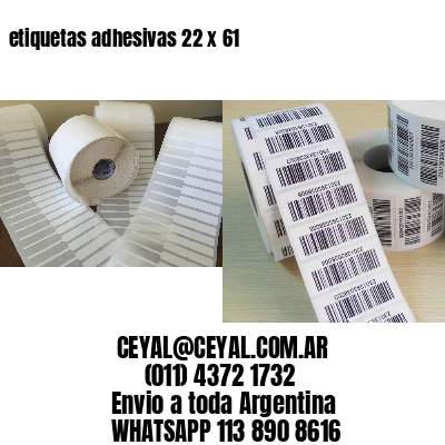 etiquetas adhesivas 22 x 61