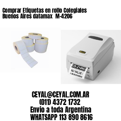 Comprar Etiquetas en rollo Colegiales  Buenos Aires datamax  M-4206