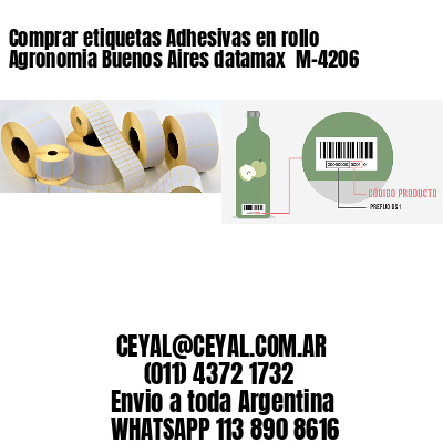 Comprar etiquetas Adhesivas en rollo Agronomia Buenos Aires datamax  M-4206