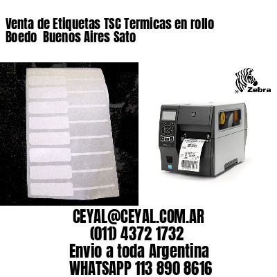 Venta de Etiquetas TSC Termicas en rollo Boedo  Buenos Aires Sato