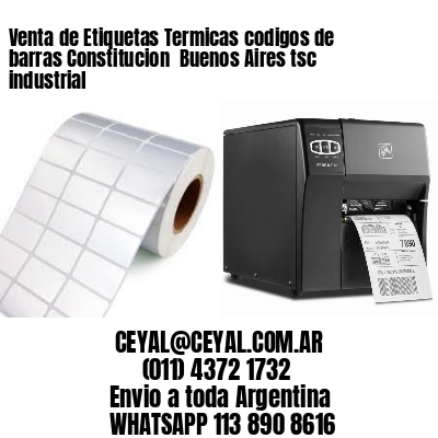 Venta de Etiquetas Termicas codigos de barras Constitucion  Buenos Aires tsc industrial