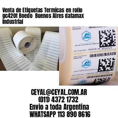 Venta de Etiquetas Termicas en rollo gc420t Boedo  Buenos Aires datamax industrial