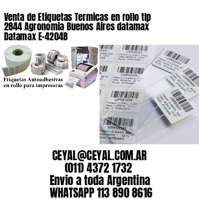 Venta de Etiquetas Termicas en rollo tlp 2844 Agronomia Buenos Aires datamax Datamax E-4204B