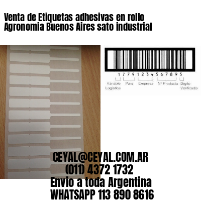 Venta de Etiquetas adhesivas en rollo Agronomia Buenos Aires sato industrial