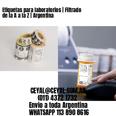 Etiquetas para laboratorios | Filtrado de la A a la Z | Argentina