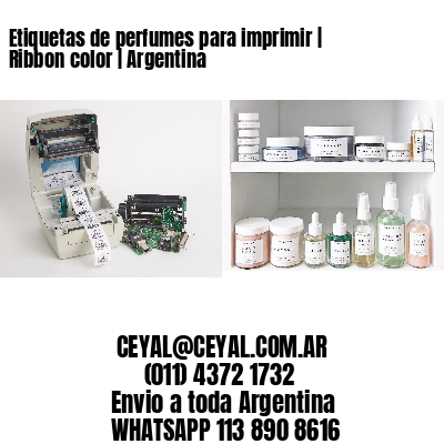 Etiquetas de perfumes para imprimir | Ribbon color | Argentina