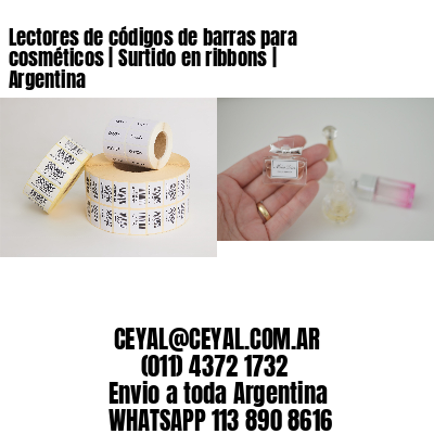 Lectores de códigos de barras para cosméticos | Surtido en ribbons | Argentina