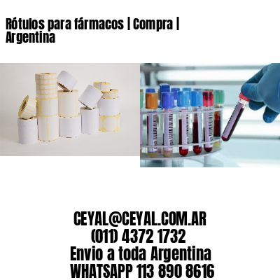 Rótulos para fármacos | Compra | Argentina