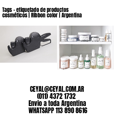 Tags - etiquetado de productos cosméticos | Ribbon color | Argentina