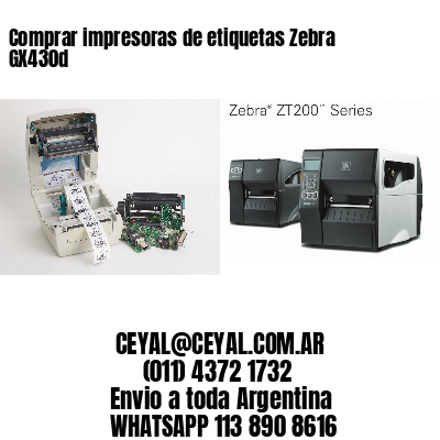 Comprar impresoras de etiquetas Zebra GX430d