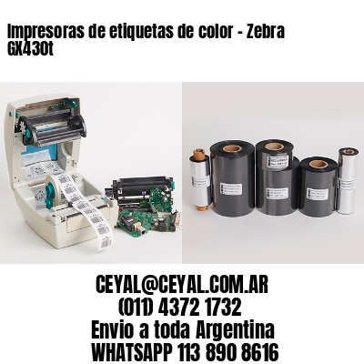Impresoras de etiquetas de color - Zebra GX430t