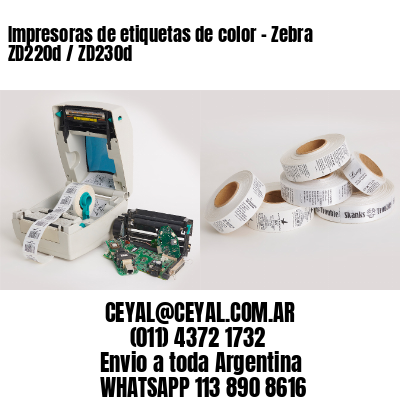 Impresoras de etiquetas de color – Zebra ZD220d / ZD230d