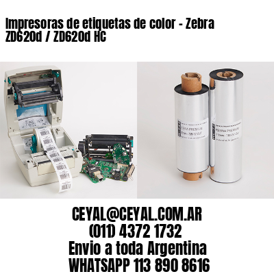 Impresoras de etiquetas de color - Zebra ZD620d / ZD620d‑HC