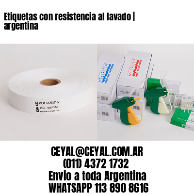 Etiquetas con resistencia al lavado | argentina