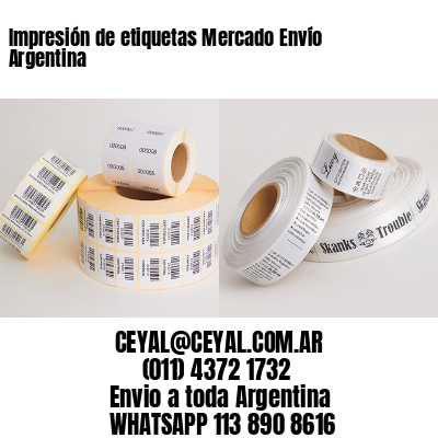 Impresión de etiquetas Mercado Envío Argentina