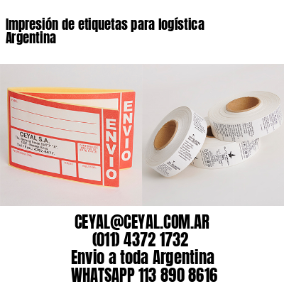 Impresión de etiquetas para logística Argentina