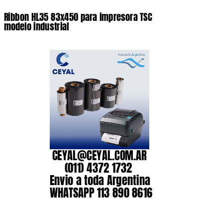 Ribbon HL35 83x450 para impresora TSC modelo industrial