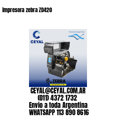 impresora zebra ZD420