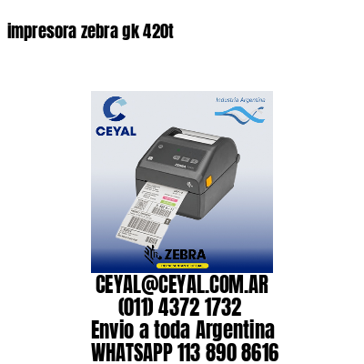 impresora zebra gk 420t