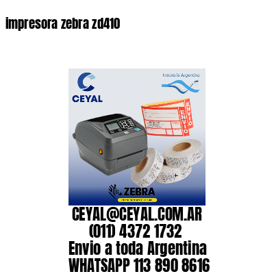 impresora zebra zd410
