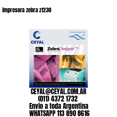 impresora zebra zt230