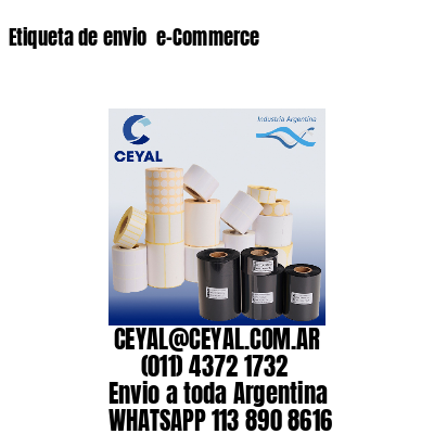 Etiqueta de envio  e-Commerce