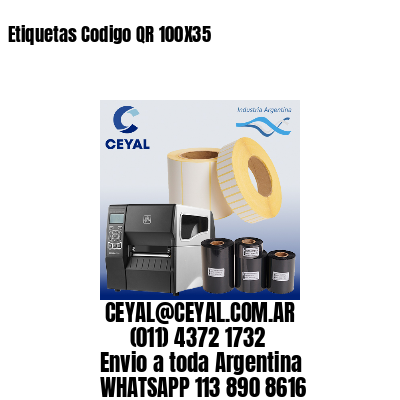 Etiquetas Codigo QR 100X35