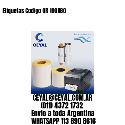 Etiquetas Codigo QR 100X80
