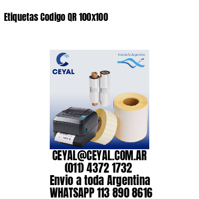 Etiquetas Codigo QR 100×100