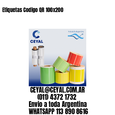 Etiquetas Codigo QR 100×200