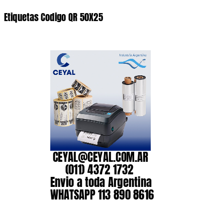 Etiquetas Codigo QR 50X25