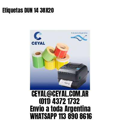 Etiquetas DUN 14 38X20