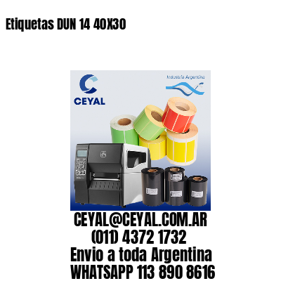 Etiquetas DUN 14 40X30