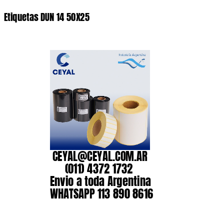 Etiquetas DUN 14 50X25